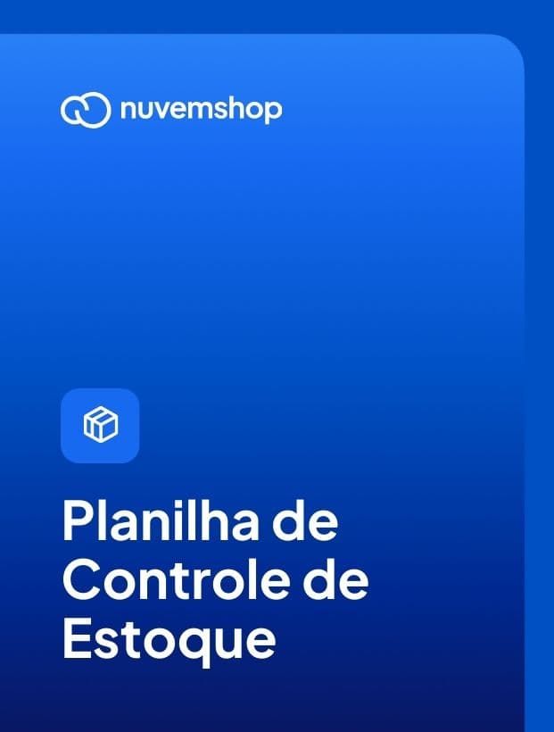 Imagem de capa para a planilha de controle de estoque grátis da nuvemshop