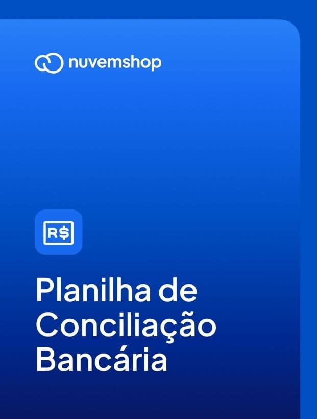 Capa de planilha de conciliação bancária.