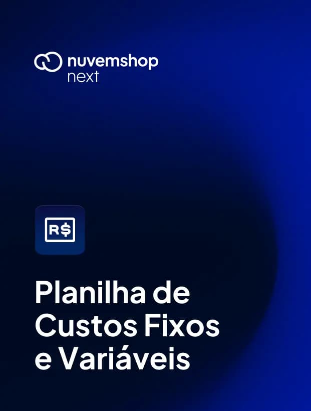 Capa da Planilha de Custos Fixos e Variáveis